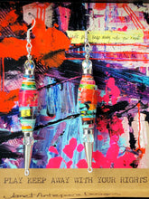 Let's Play Keep Away With Your Rights Art Earrings