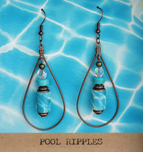 Pool Ripples Art Earrings