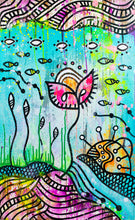 Underwater Garden Art Earrings