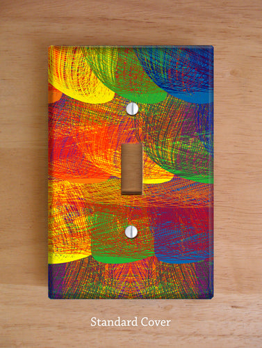 Rainbow Patch Wall Plates