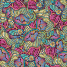 Mermaid Seashells Pattern Art Print