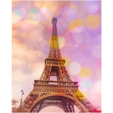 Eiffel Tower Sunset Art Print