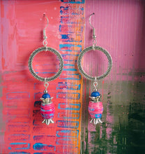 Big Pink 1 Art Earrings