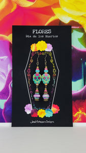Dia de los Muertos-Dos, Art Earrings