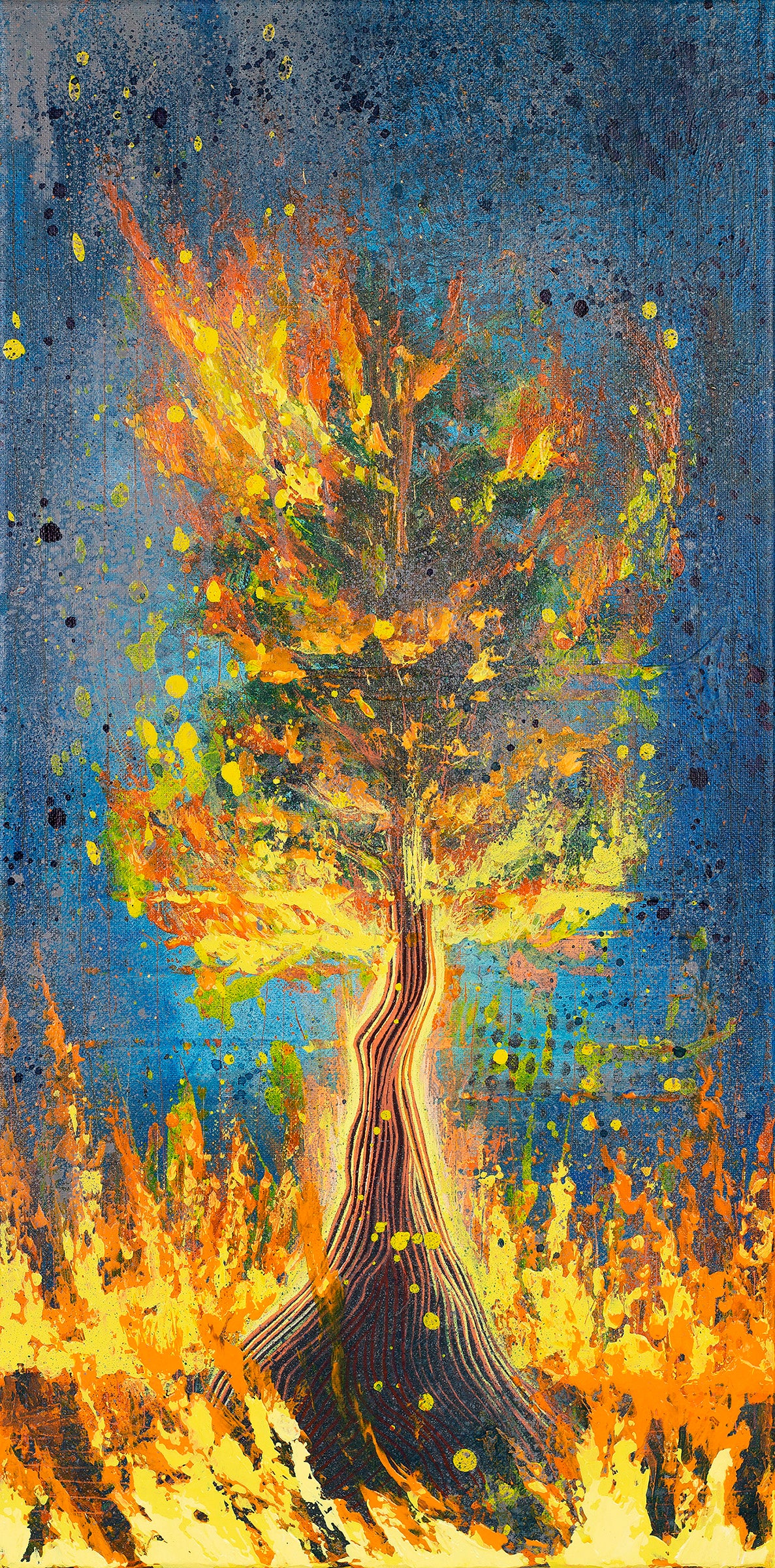 One Lost Ember Original Canvas