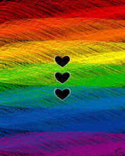 Rainbow Love #1 Single Art Earring