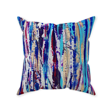 Silver Streak Throw Pillow