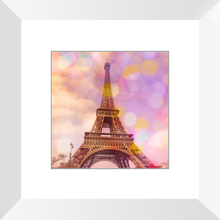 Eiffel Tower Sunset Framed Art Print