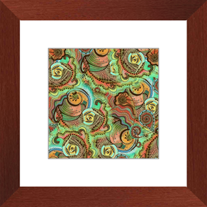 Cornucopia Pattern Framed Art Print