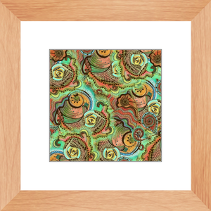 Cornucopia Pattern Framed Art Print