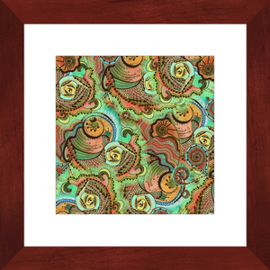 Cornucopia Pattern Framed Art Print