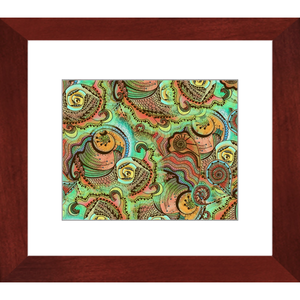 Cornucopia Pattern Framed Art Print