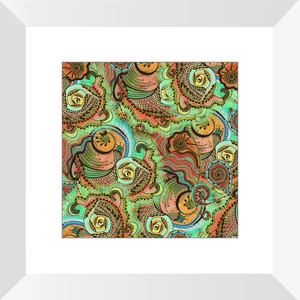 Cornucopia Pattern Framed Art Print