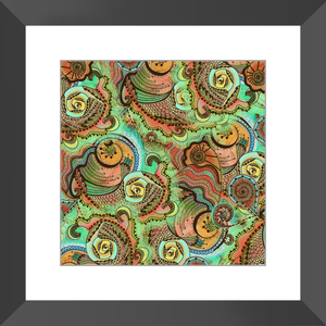 Cornucopia Pattern Framed Art Print