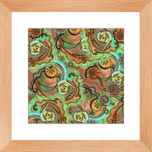 Cornucopia Pattern Framed Art Print