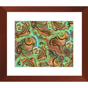 Cornucopia Pattern Framed Art Print