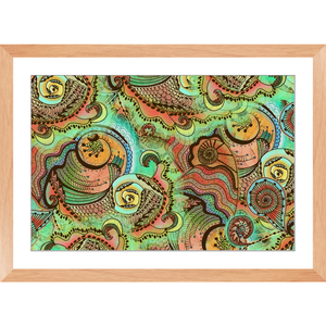 Cornucopia Pattern Framed Art Print