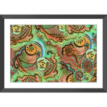 Cornucopia Pattern Framed Art Print