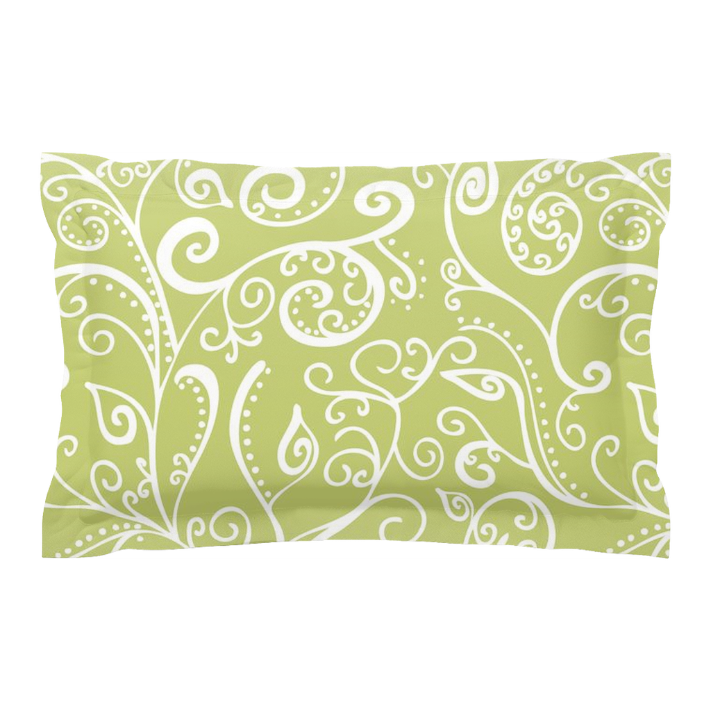 Silent Era, Avocado Pillow Sham