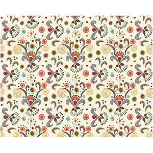 Wired Flower Pattern Art Print