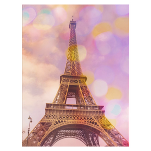 Eiffel Tower Sunset Canvas Reproduction