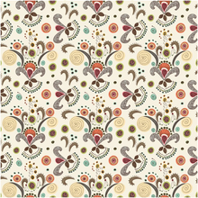 Wired Flower Pattern Art Print