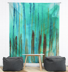 Beach Fence Wall Tapestry