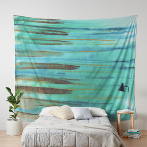 Beach Fence Wall Tapestry