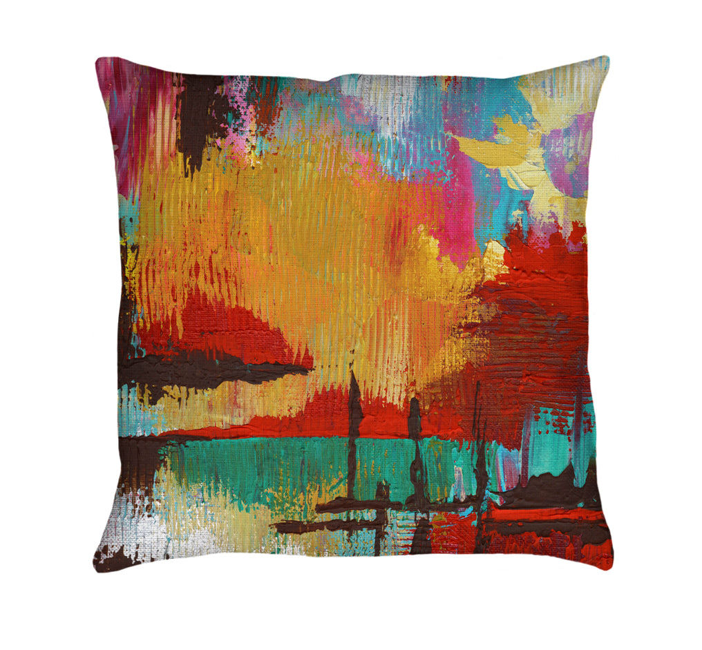 Fire in the Sky Throw Pillow