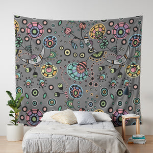 Funky Bloom Wall Tapesty
