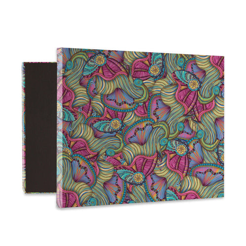 Mermaid Seashells Pattern Canvas Reproduction