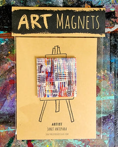 Not a Square to Spare Art Magnet