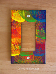 Rainbow Patch Wall Plates