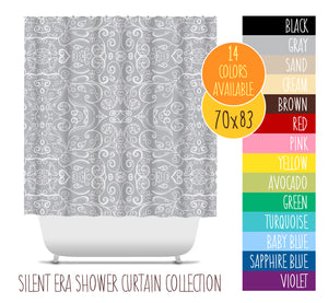Silent Era Shower Curtains 70x83