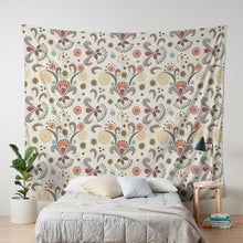 Wired Flower Pattern Wall Tapestry