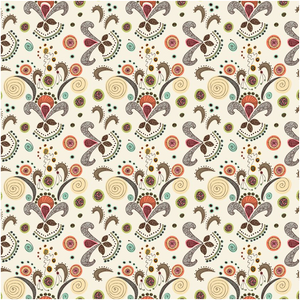 Wired Flower Pattern Art Print