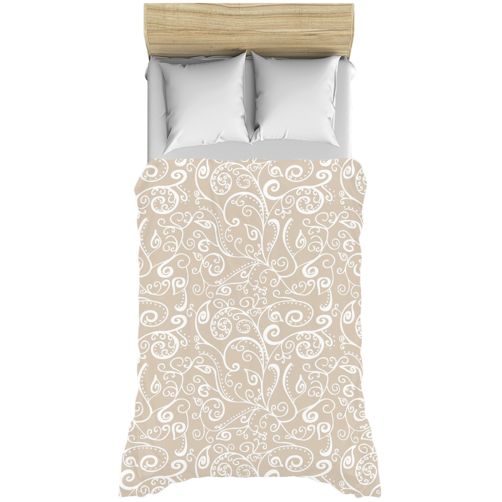 Silent Era, Sand Duvet Cover