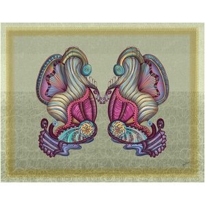 Mermaid Seashells Art Print